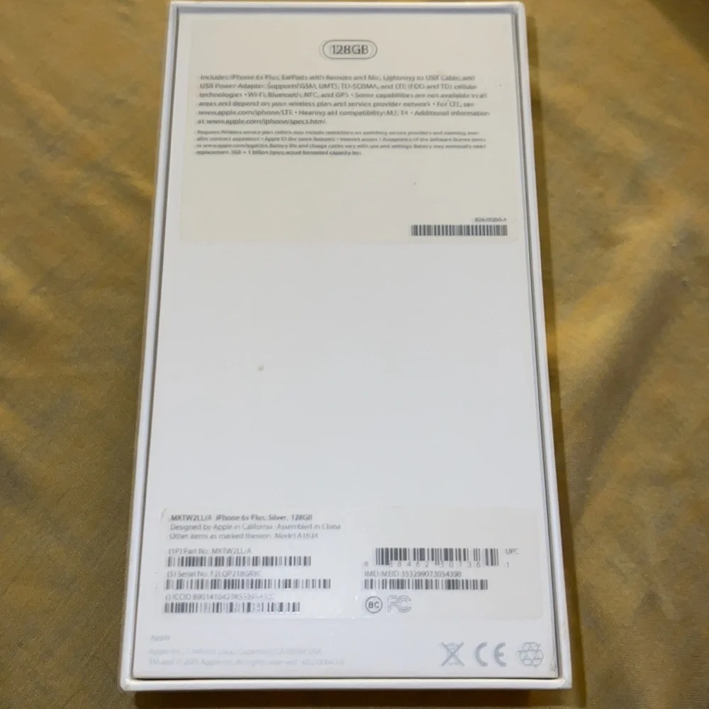 Apple iPhone 6s Plus OEM Packaging Box